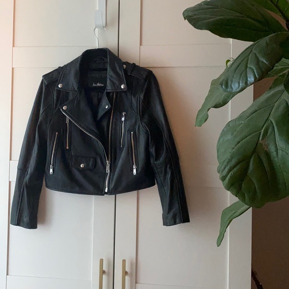sam edelman cropped moto jacket